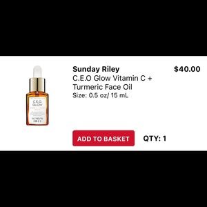 Sunday Riley CEO oil NWT